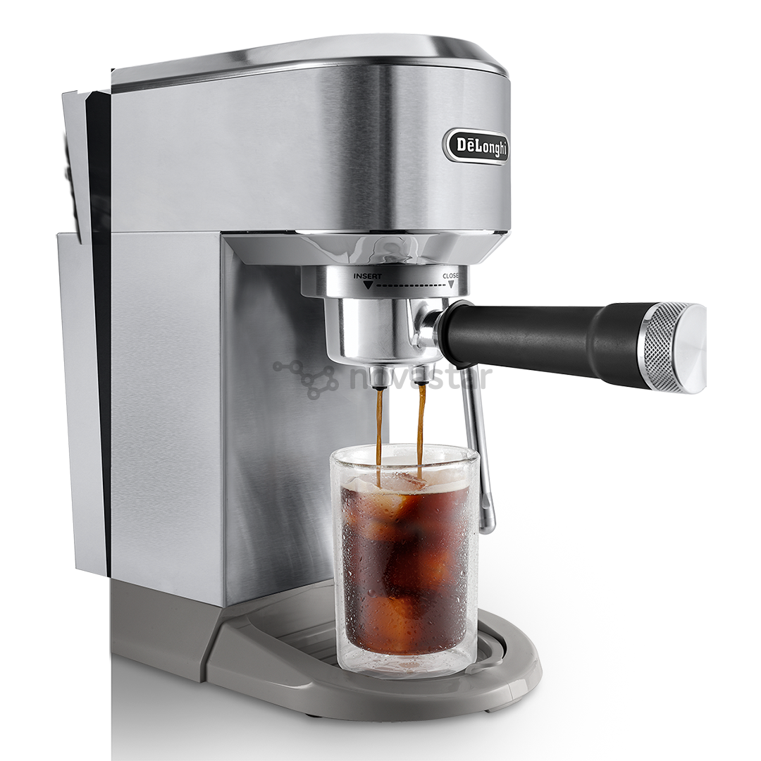 DeLonghi Dedica Duo, sidabro spalvos - Rankinis kavos aparatas