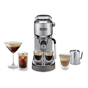 DeLonghi Dedica Duo, sidabro spalvos - Rankinis kavos aparatas
