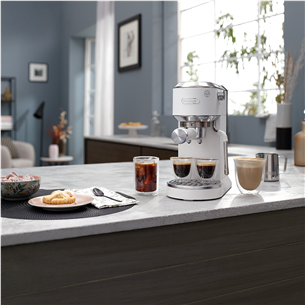 DeLonghi Dedica Duo, baltas - Rankinis kavos aparatas