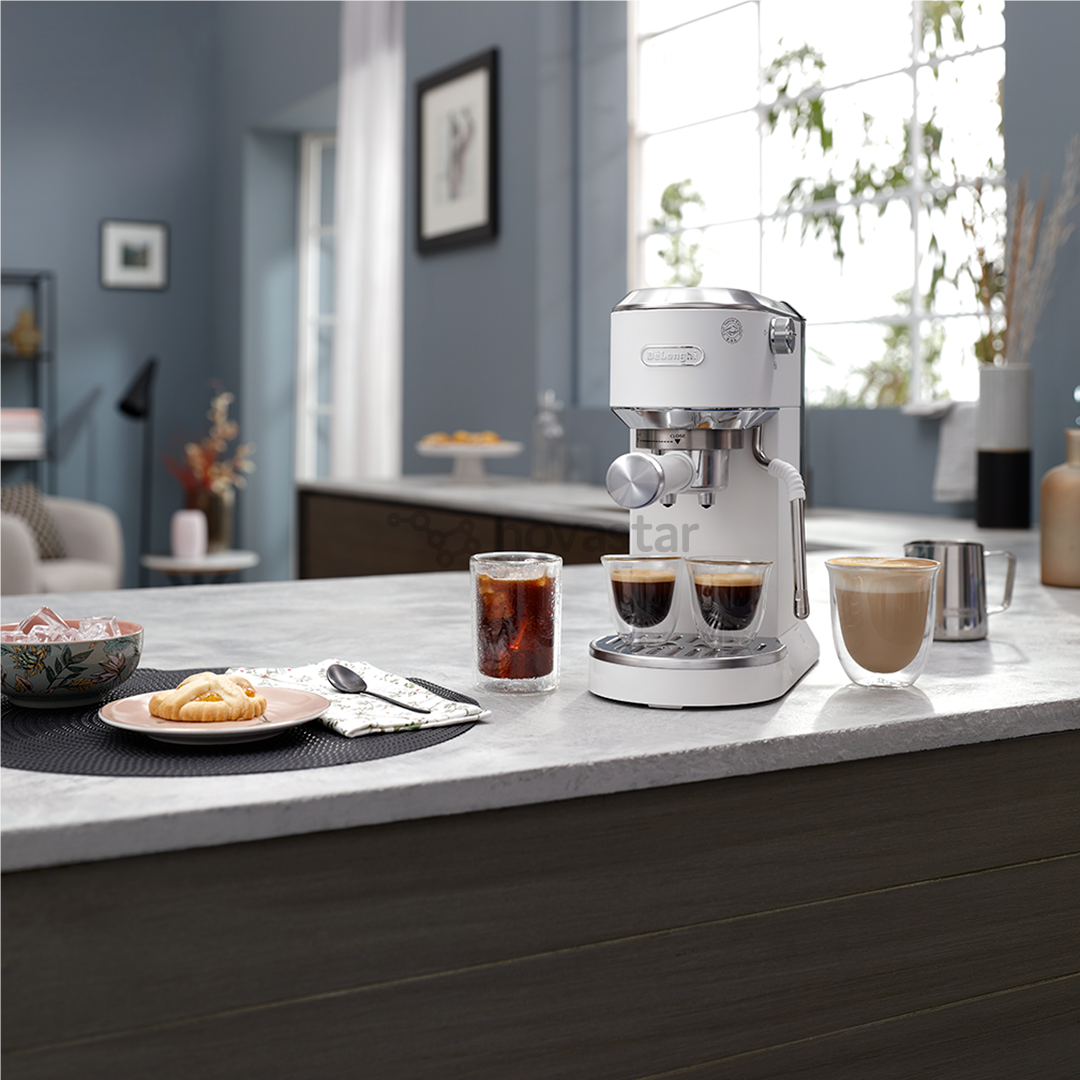 DeLonghi Dedica Duo, baltas - Rankinis kavos aparatas