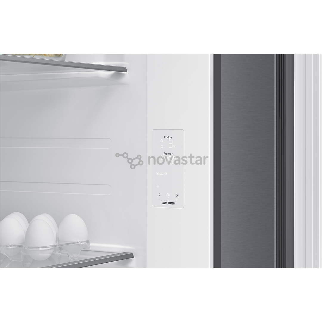 Samsung Bespoke AI, NoFrost, 640 L, aukštis 179 cm, sidabro spalvos - SBS Šaldytuvas