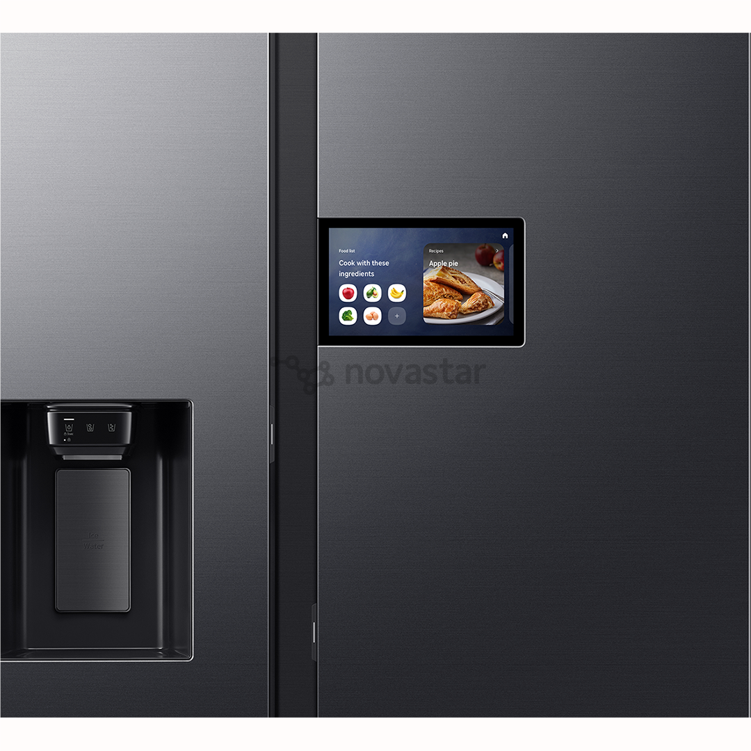 Samsung Bespoke AI Home, NoFrost, 621 L, aukštis 179 cm, juodas - SBS Šaldytuvas