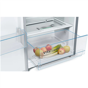 Bosch Series 4, aukštis 186 cm, 346 L, juodas - Šaldytuvas