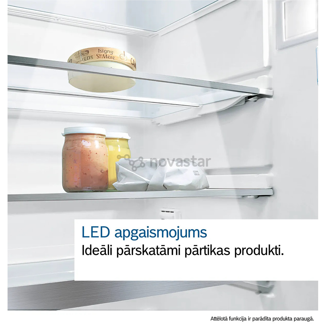 Bosch Series 4, aukštis 186 cm, 346 L, juodas - Šaldytuvas