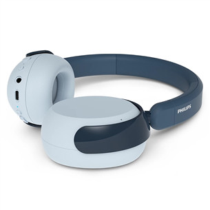 Philips TAK5500, active noise-cancelling, real teal - Wireless headphones for kids