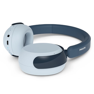 Philips TAK5500, активное шумоподавление, голубой - Беспроводные детские наушники