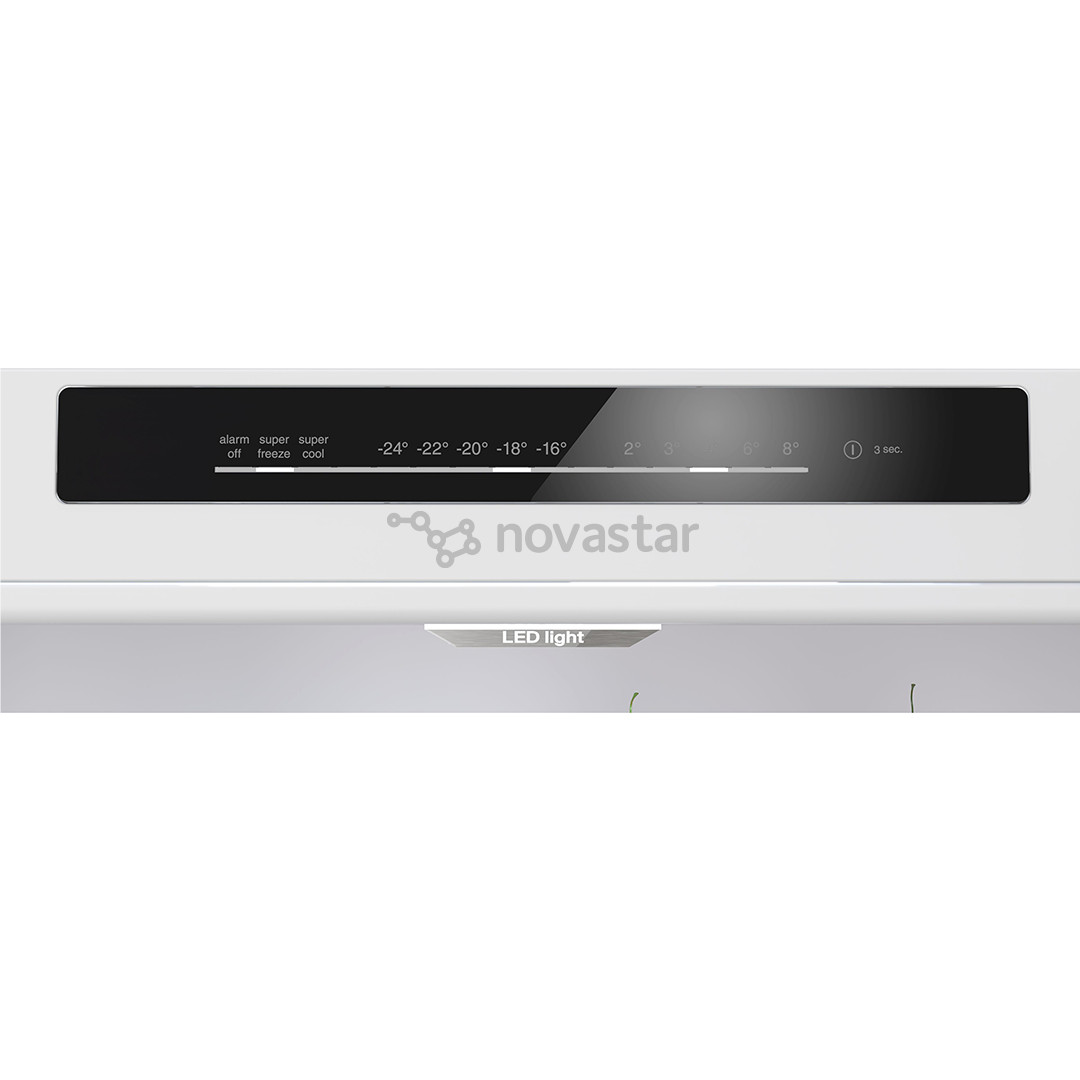 Bosch, Series 4, NoFrost, 440 L, aukštis 203 cm, tamsiai pilkas - Šaldytuvas