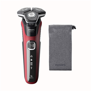 Philips Shaver Series 5000 Wet & Dry, raudona/juoda - Barzdaskutė S5883/10