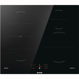 Gorenje, plotis 59,5 cm, berėmė, juoda - Įmontuojama indukcinė kaitlentė GI621FMC
