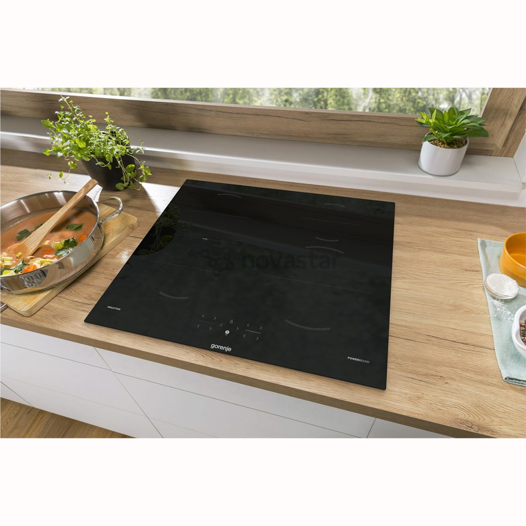 Gorenje, widht 59,5 cm, frameless, black - Built-in induction hob