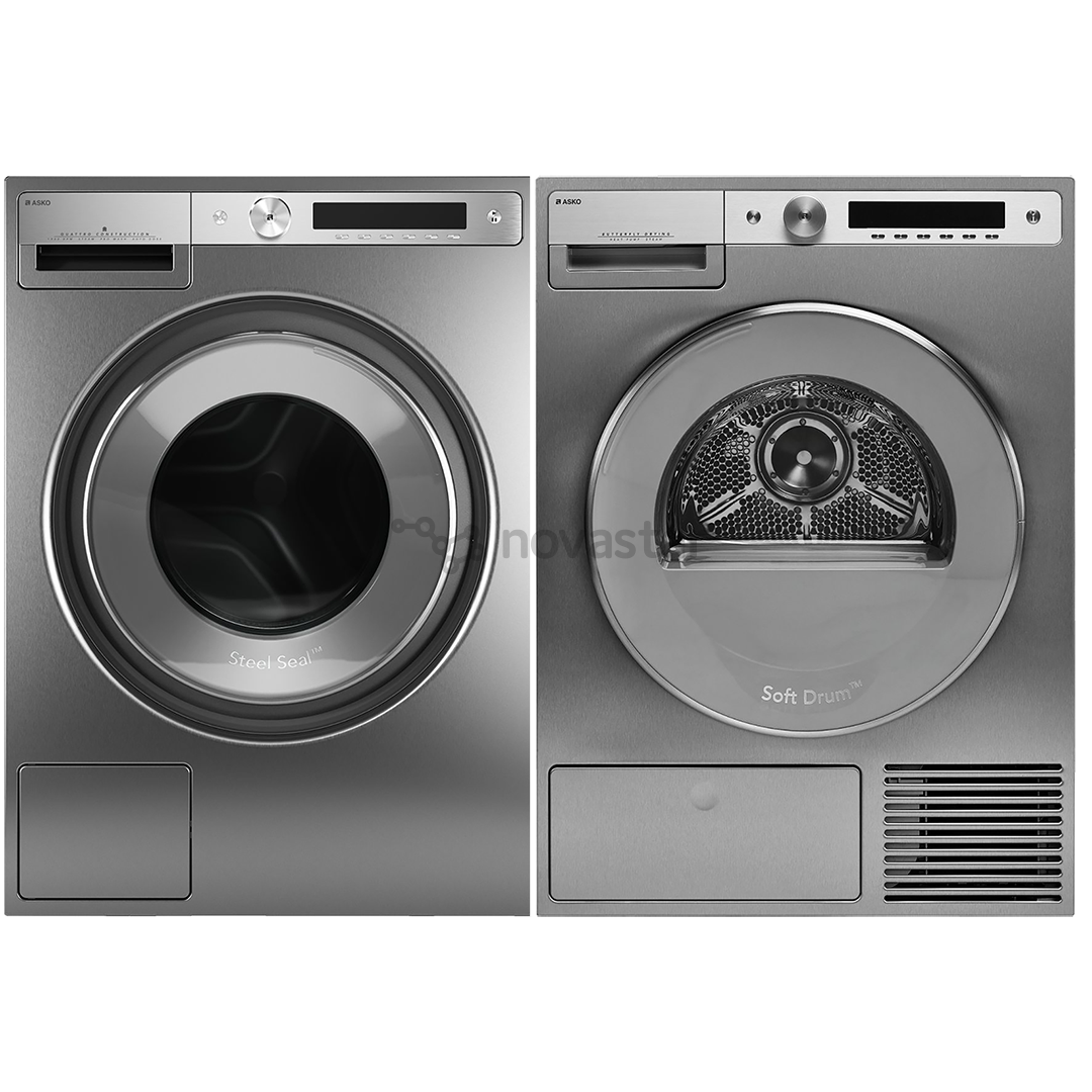 Asko, 9 kg + 8 kg - Washing machine + clothes dryer