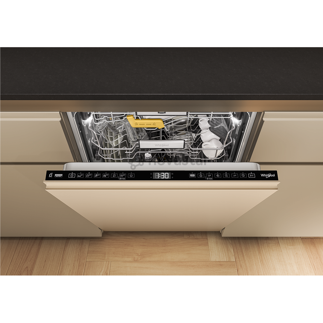 Whirlpool, 6th Sense, 15 комплектов посуды, ширина 60 см - Интегрируемая посудомоечная машина