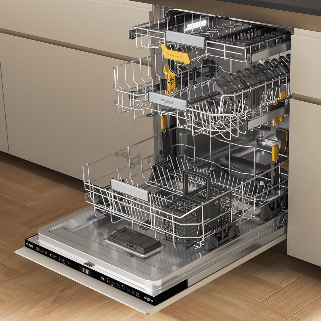 Whirlpool, 6th Sense, 15 комплектов посуды, ширина 60 см - Интегрируемая посудомоечная машина