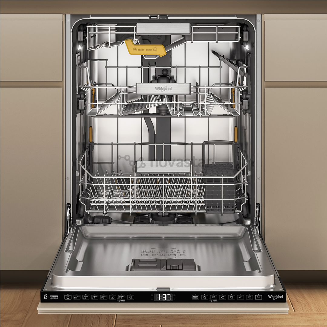 Whirlpool, 6th Sense, 15 комплектов посуды, ширина 60 см - Интегрируемая посудомоечная машина