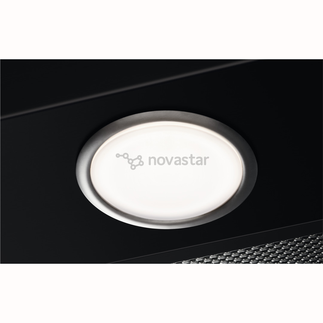 Electrolux, 600 m³/val., plotis 53 cm, juodas - Įmontuojamas gartraukis