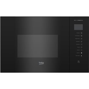 Beko, 25 L, 1450 W, black - Built-in microwave oven with grill BMGB25353B