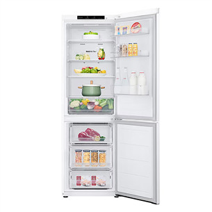 LG NatureFRESH, NoFrost, 344 L, aukštis 186 cm, baltas - Šaldytuvas