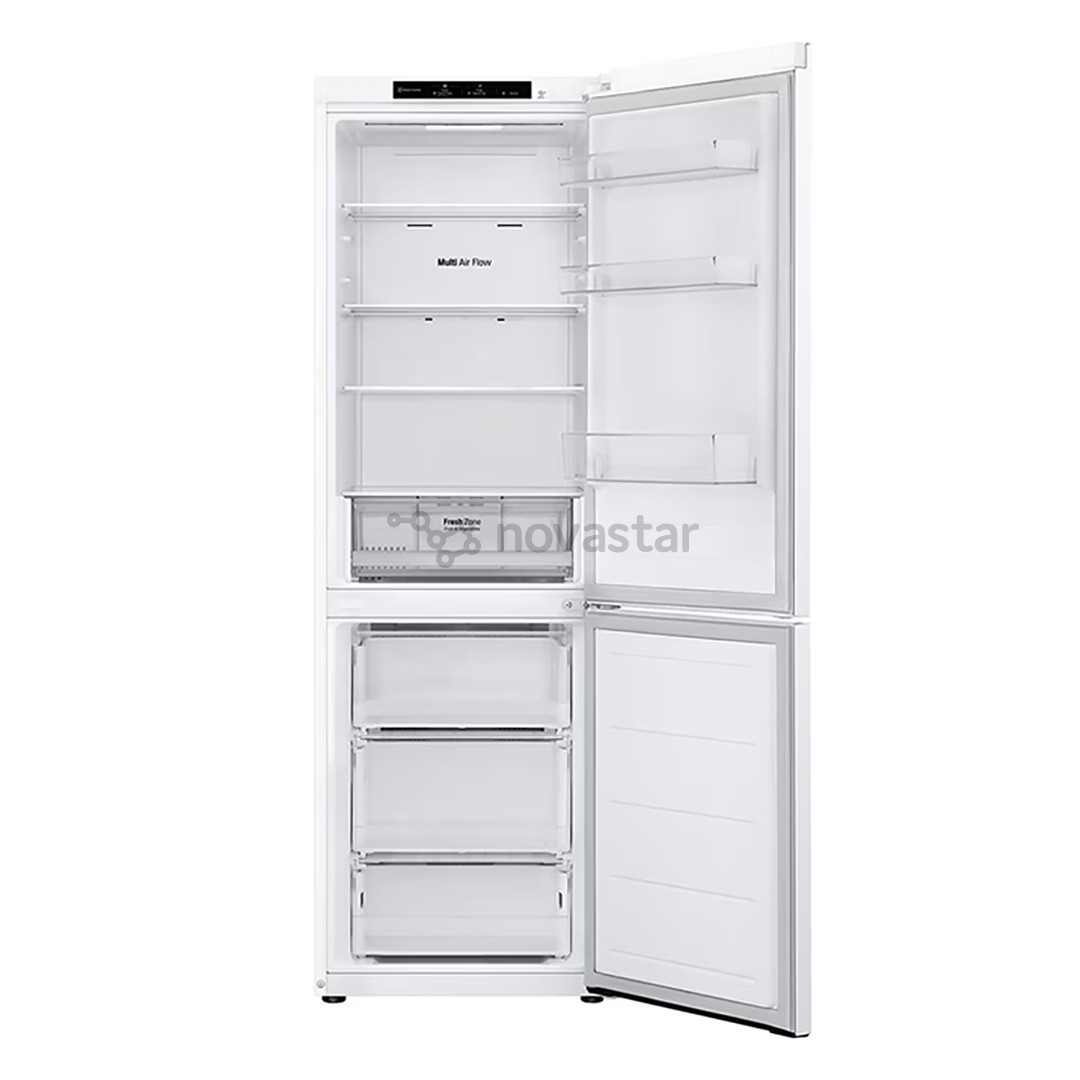 LG NatureFRESH, NoFrost, 344 L, aukštis 186 cm, baltas - Šaldytuvas