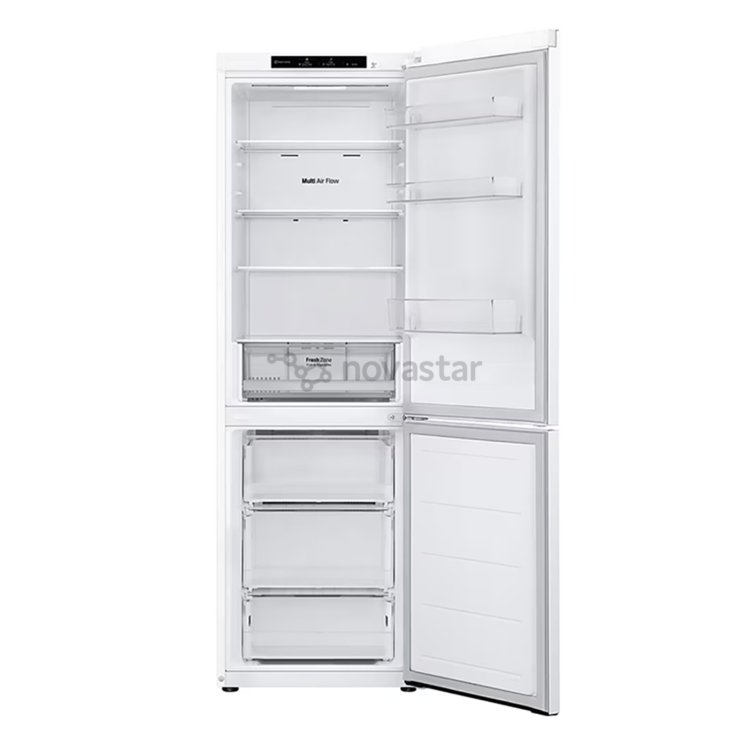 LG NatureFRESH, NoFrost, 344 L, aukštis 186 cm, baltas - Šaldytuvas