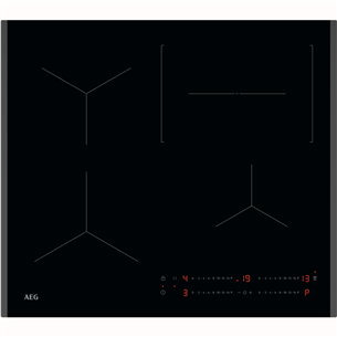 AEG 5000 Series, Hob2Hood, width 59 cm, black - Built-in induction hob TO64IC0SFB
