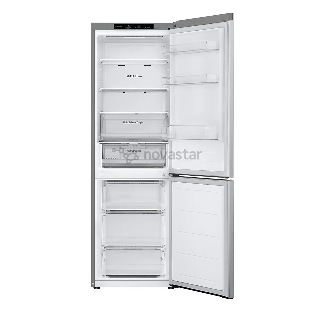 LG, NoFrost, 344 L, aukštis 186 cm, sidabro spalvos - Šaldytuvas