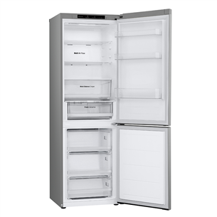 LG, NoFrost, 344 L, aukštis 186 cm, sidabro spalvos - Šaldytuvas