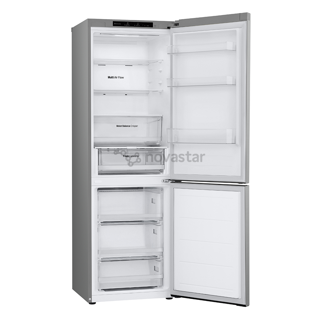LG, NoFrost, 344 L, aukštis 186 cm, sidabro spalvos - Šaldytuvas