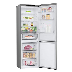 LG, NoFrost, 344 L, aukštis 186 cm, sidabro spalvos - Šaldytuvas