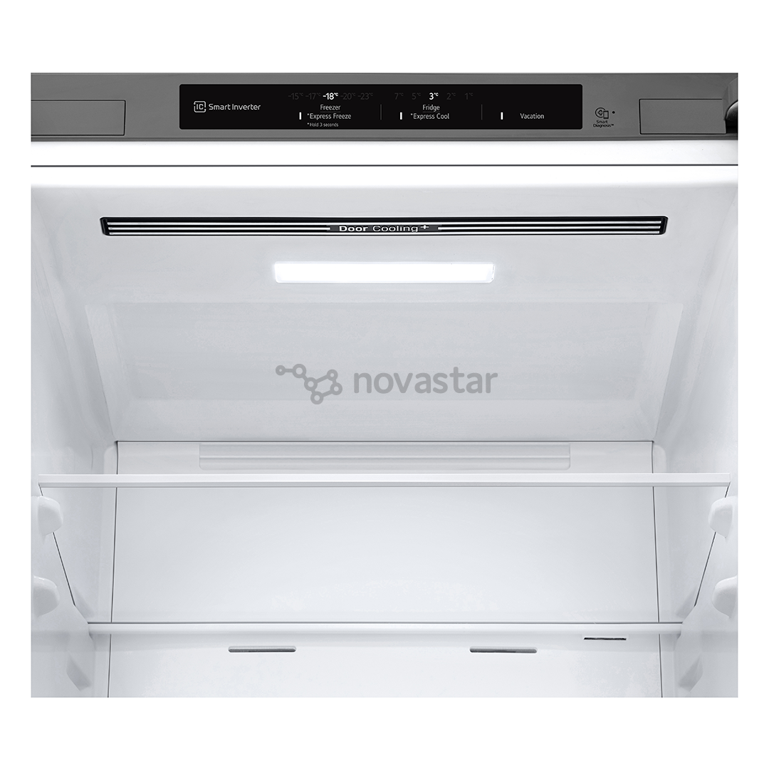 LG, NoFrost, 344 L, aukštis 186 cm, sidabro spalvos - Šaldytuvas