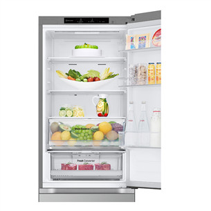 LG, NoFrost, 344 L, aukštis 186 cm, sidabro spalvos - Šaldytuvas