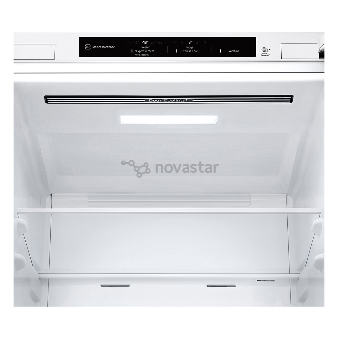 LG NatureFRESH, NoFrost, 344 L, aukštis 186 cm, baltas - Šaldytuvas