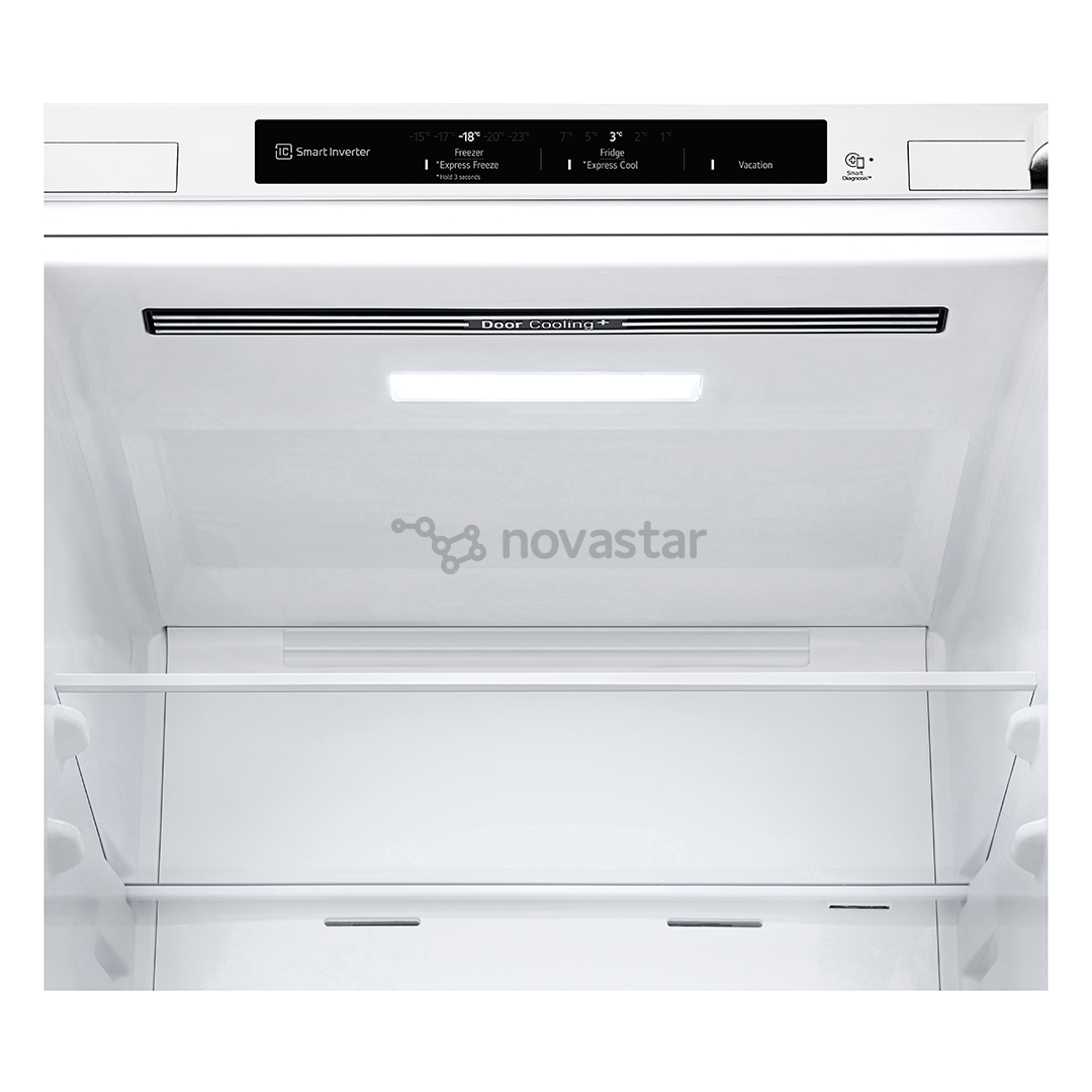 LG NatureFRESH, NoFrost, 344 L, aukštis 186 cm, baltas - Šaldytuvas