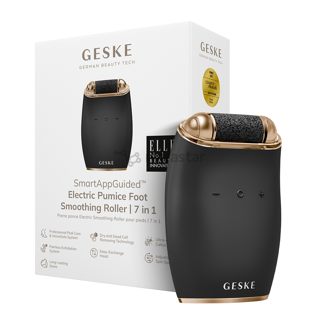Geske SmartAppGuided, 7-in1, pilkas - Elektrinis pėdų šveitiklis su pemza