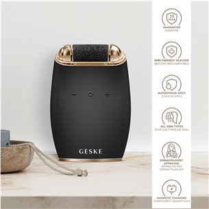 Geske SmartAppGuided, 7-in1, pilkas - Elektrinis pėdų šveitiklis su pemza