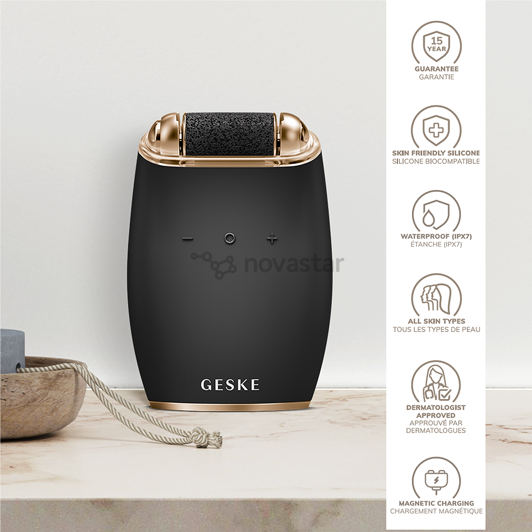 Geske SmartAppGuided, 7-in1, pilkas - Elektrinis pėdų šveitiklis su pemza