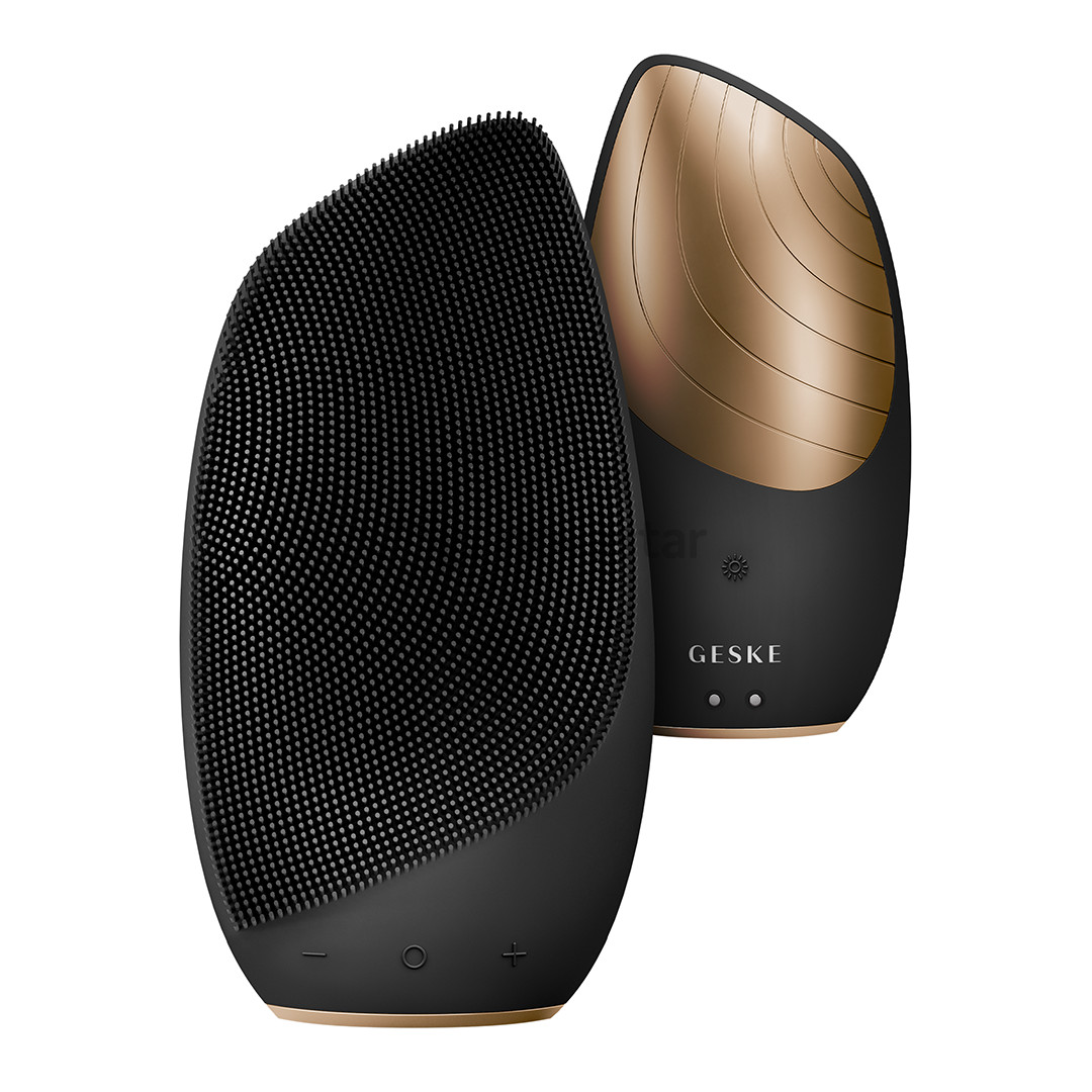 Geske Sonic Thermo Facial Brush | 6 in 1, grey - Facial skincare device