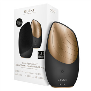 Geske Sonic Thermo Facial Brush, 6 в 1, серый - Прибор для очищения лица SONIC.FACE.CLEAN