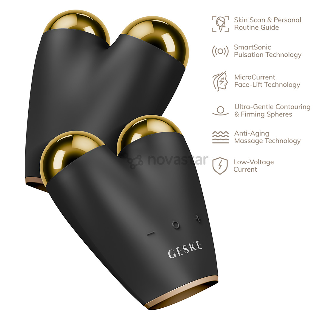 Geske SmartAppGuided, 6-in-1, grey - Microcurrent face lifter