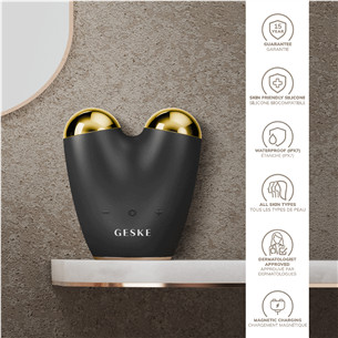 Geske SmartAppGuided, 6-in-1, grey - Microcurrent face lifter