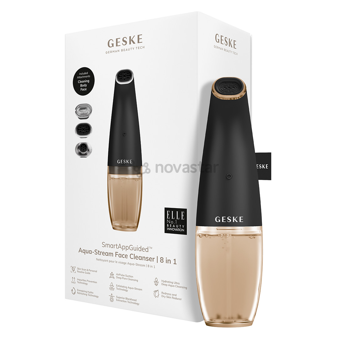 Geske SmartAppGuided, 8-in-1, grey - Aqua-Stream face cleanser