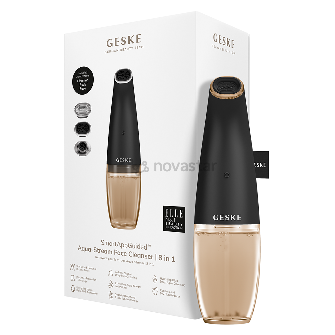 Geske SmartAppGuided, 8-in-1, grey - Aqua-Stream face cleanser