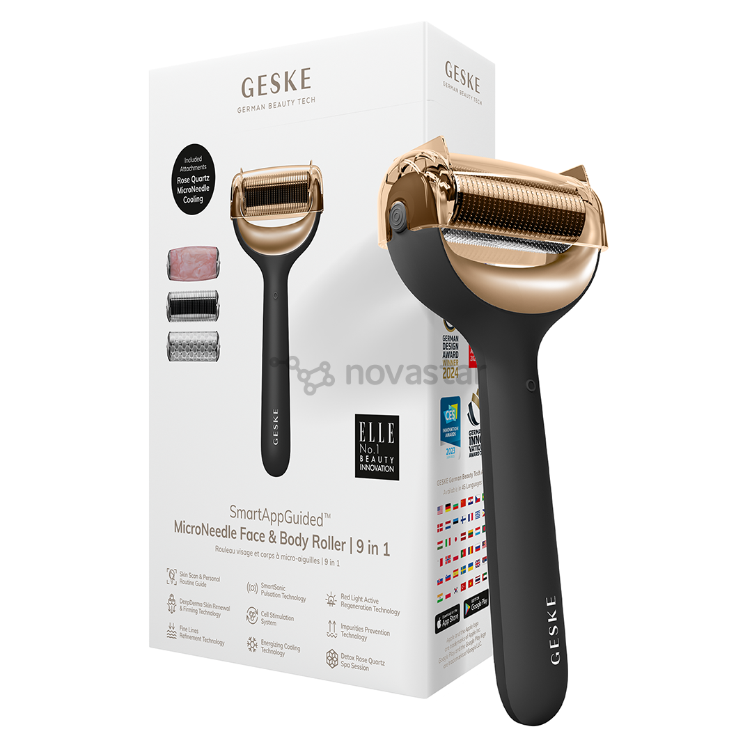 Geske MicroNeedle Face & Body Roller, 9 в 1, серый - Прибор для ухода за лицом