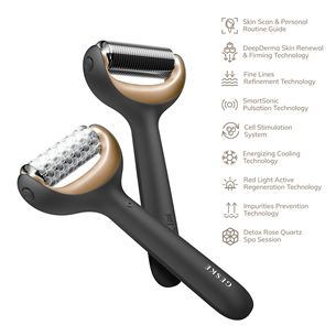 Geske MicroNeedle Face & Body Roller, 9 в 1, серый - Прибор для ухода за лицом