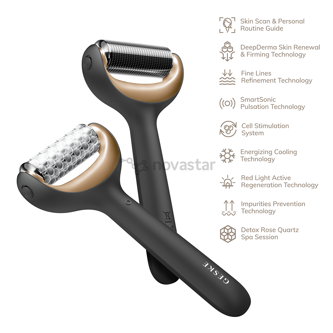 Geske MicroNeedle Face & Body Roller, 9 в 1, серый - Прибор для ухода за лицом
