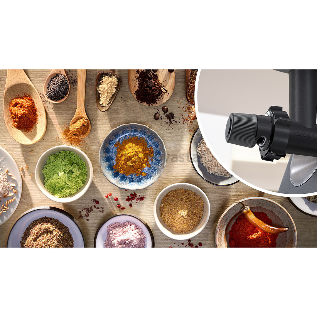 Bosch MultiPower, Series 6, 2100 W, black - Meat mincer