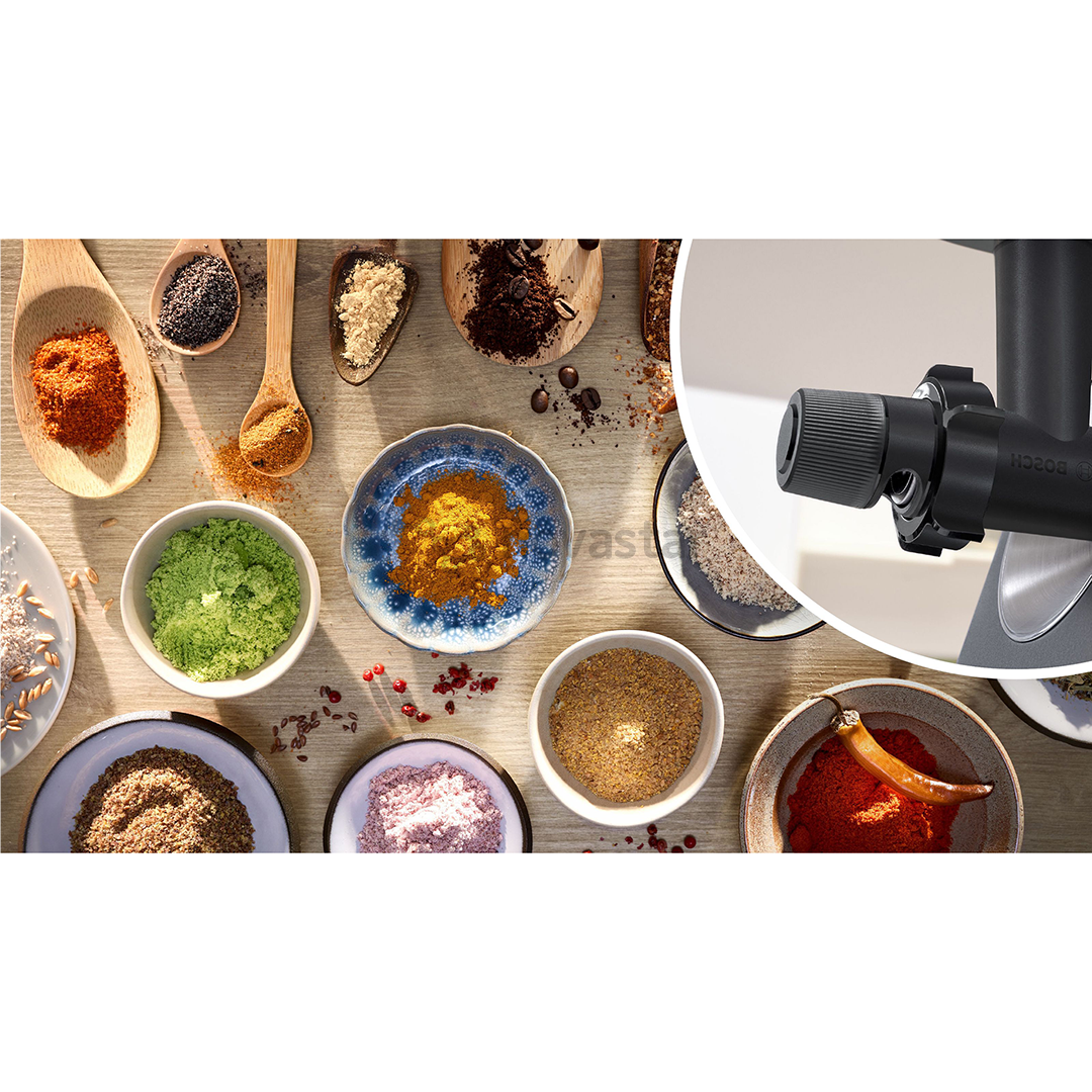 Bosch MultiPower, Series 6, 2100 W, juoda - Mėsmalė