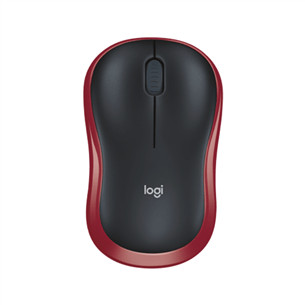 Logitech M185, raudona - Belaidė pelė