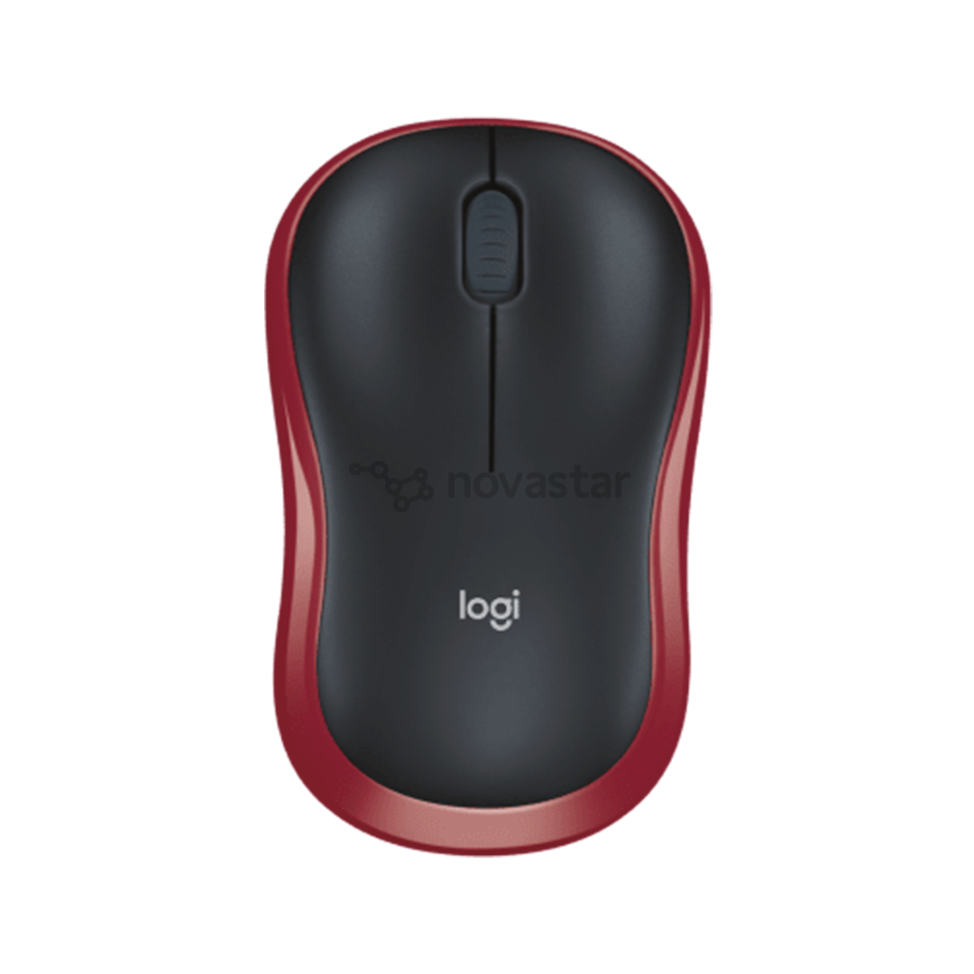 Logitech M185, raudona - Belaidė pelė