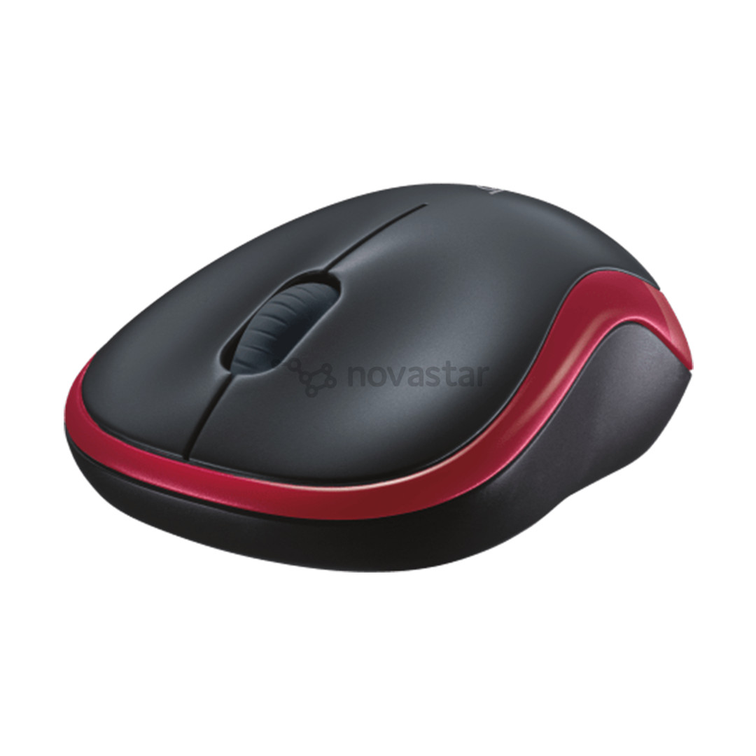 Logitech M185, raudona - Belaidė pelė
