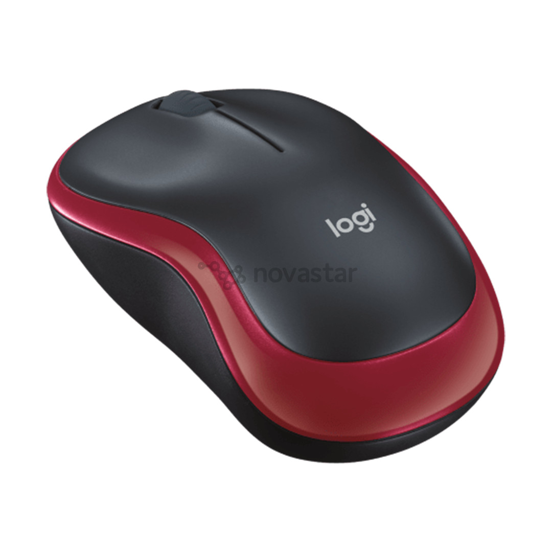 Logitech M185, raudona - Belaidė pelė